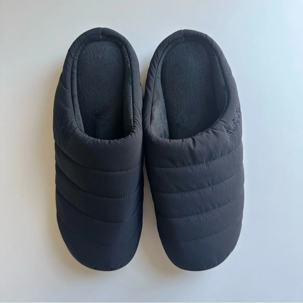 A.P.C. x Subu | Navy Quilted Slippers - Picture 1 of 3